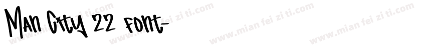 Man City 22 font字体转换